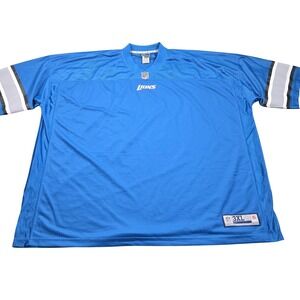 Detroit Lions Jersey Mens 3XLB Blue NFL Football NFL Pro Line Mesh Blank